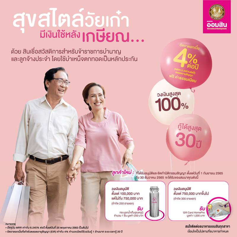 ธนาคารออมสิน, สินเชื่อออมสิน