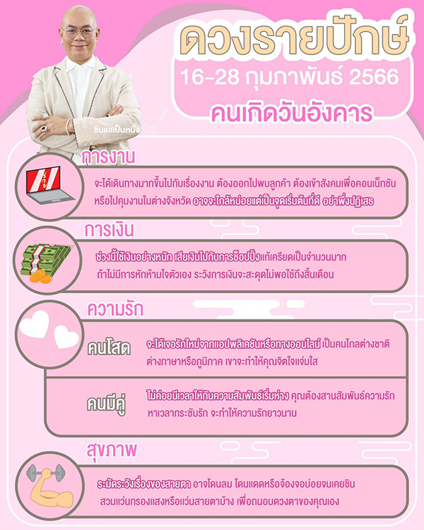 ซินแสเป็นหนึ่ง ดูดวงเดือนกุมภาพันธ์