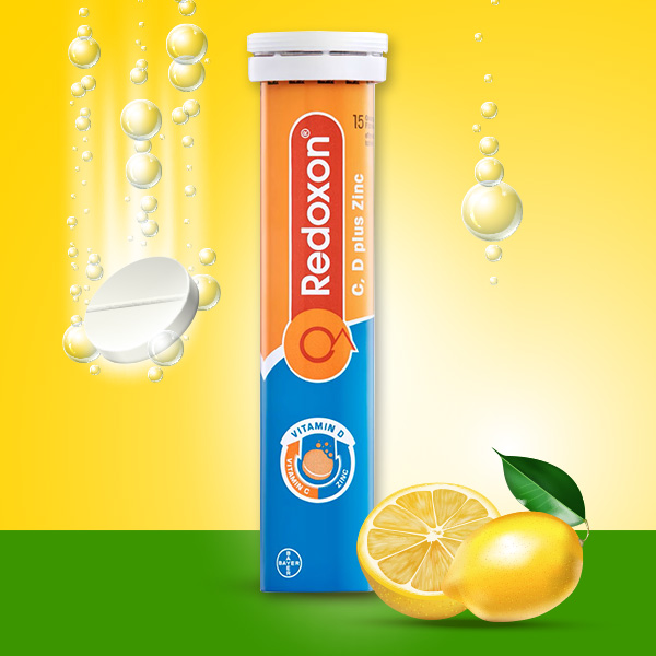 วิตามินซีเม็ดฟู่ Redoxon C D plus Zinc