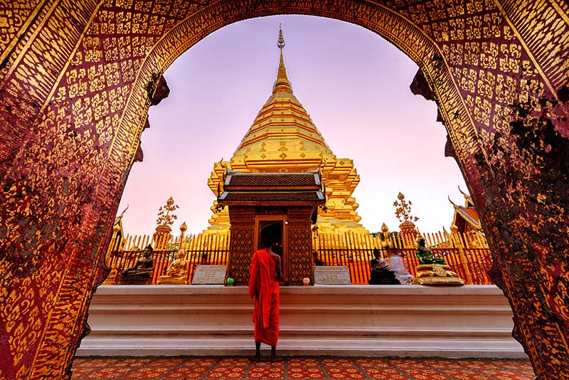 สถานที่ไหว้พระ วันวิสาขบูชา 2568 วัดพระธาตุดอยสุเทพ