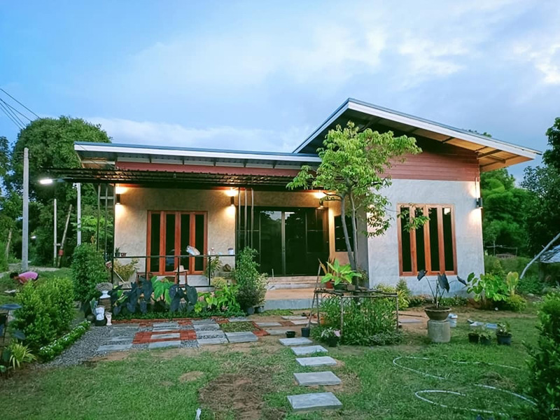 แบบบ้านชั้นเดียว 2 ห้องนอน
