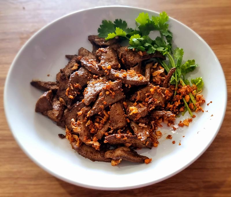 เมนูตับหมู