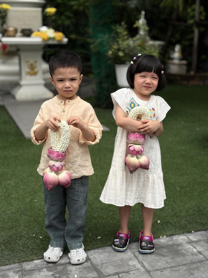 น้องโอบ-น้องอารี ลูกแฝด จ๊ะ จิตตาภา