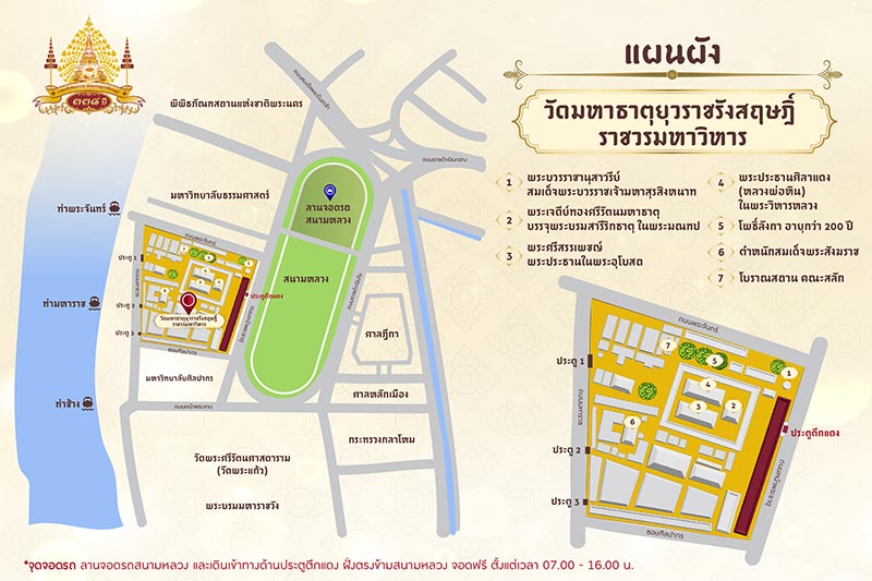 แผนผังวัดมหาธาตุยุวราชรังสฤษฎิ์