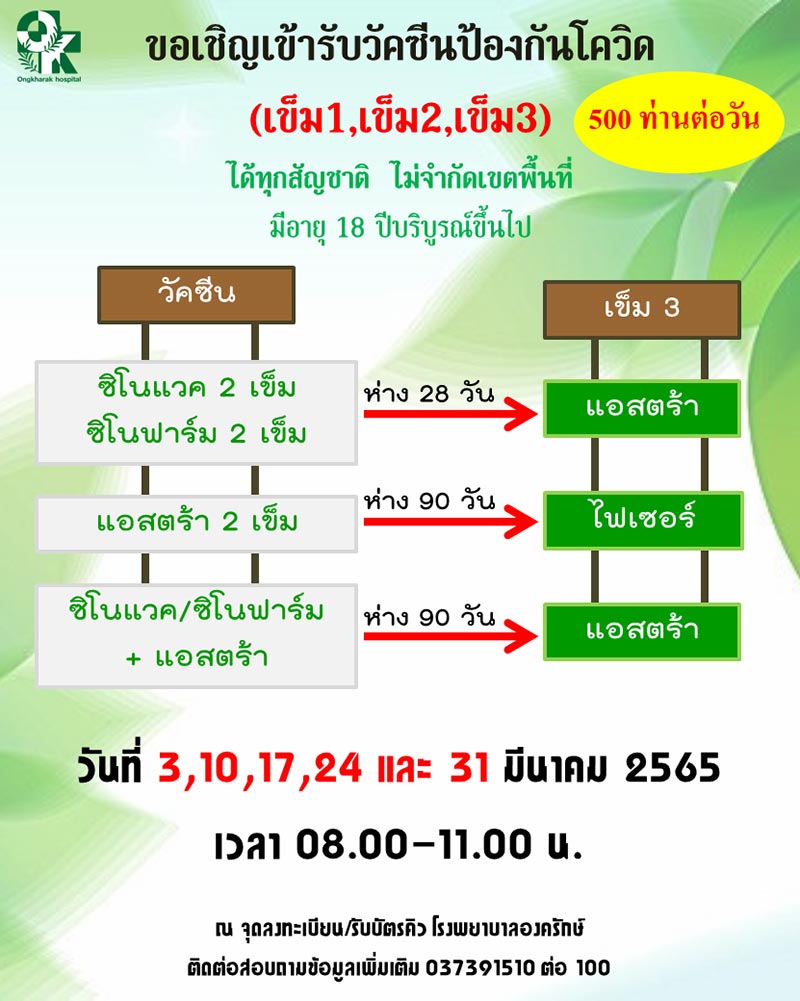วัคซีนเข็ม 3