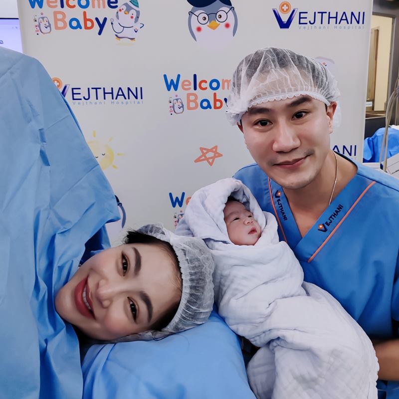 พราวฟ้า การัญชิดา คลอดลูก
