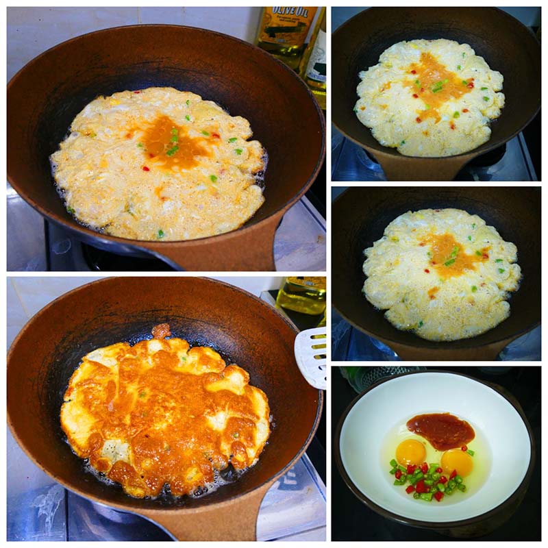 ข้าวต้มปลากระป๋อง ไข่เจียวซอสปลากระป๋อง