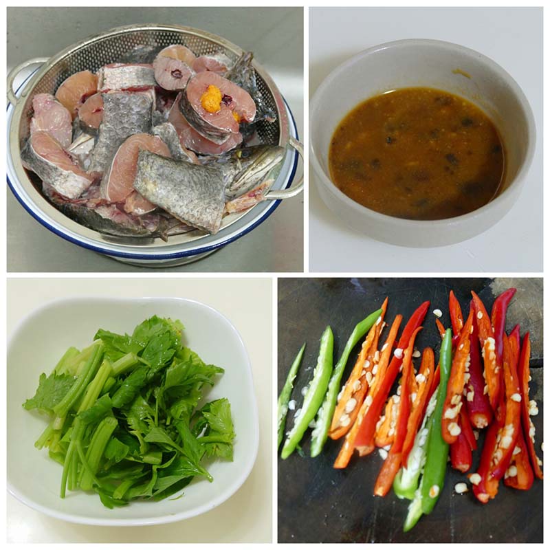 ปลาช่อนผัดขึ้นฉ่าย