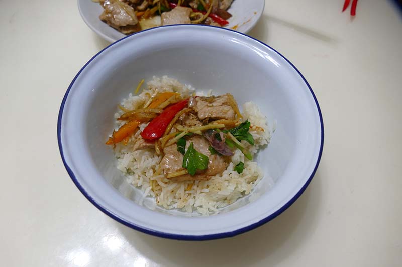 หมูผัดขิง