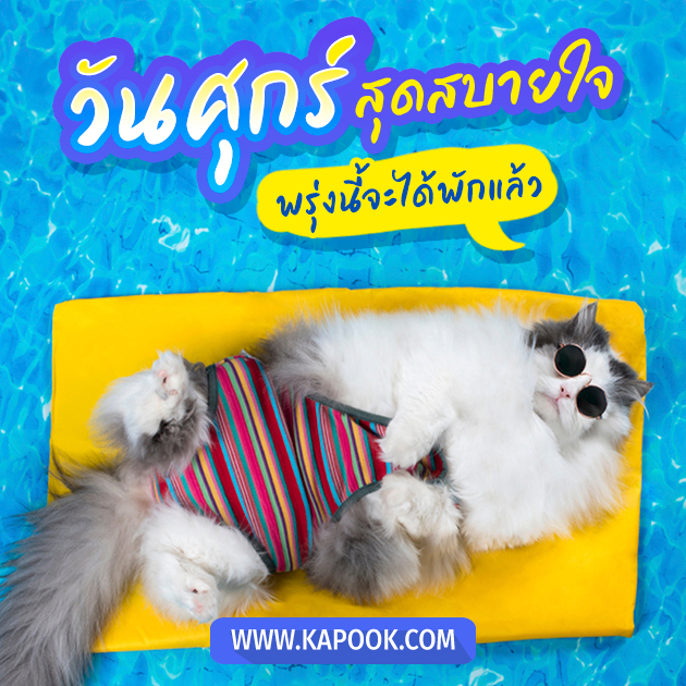 วันศุกร์ สุดสบายใจ พรุ่งนี้จะได้พักแล้ว
