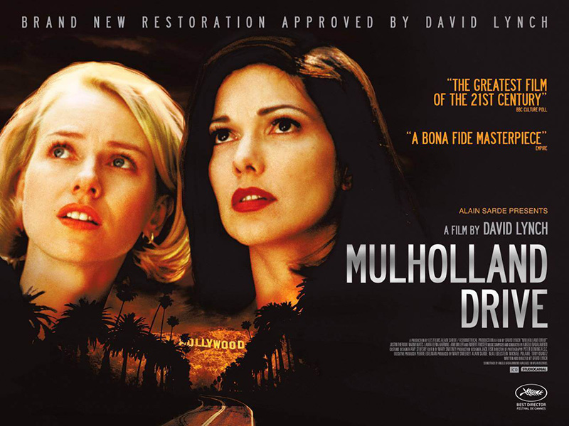 โปสเตอร์ภาพยนตร์ Mulholland Drive หนังยอดเยี่ยมแห่งศตวรรษ 21