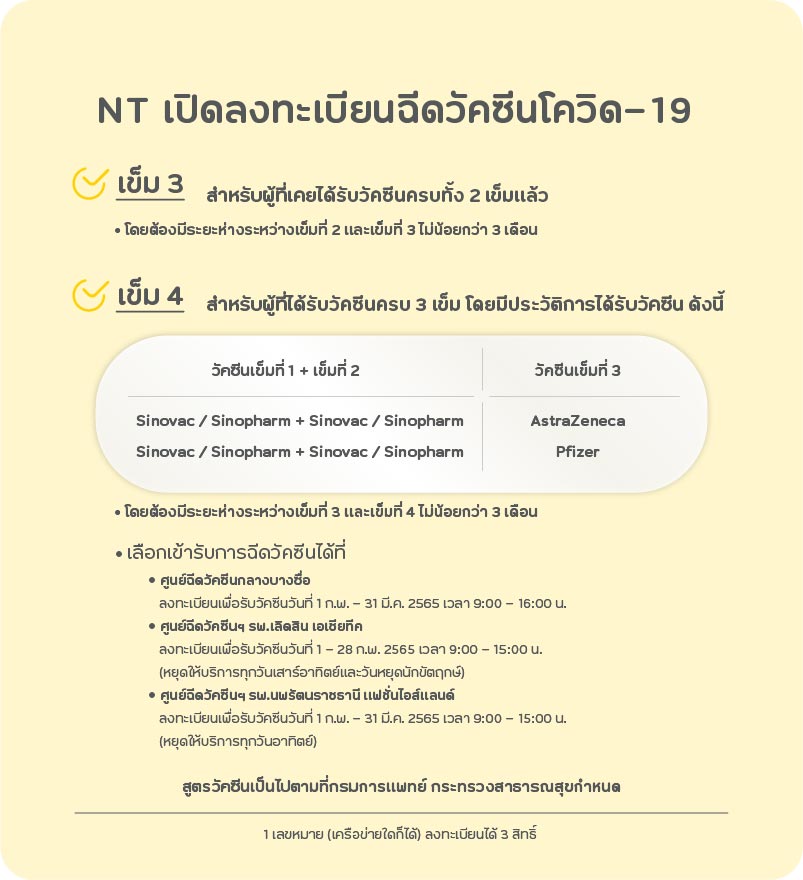 จองวัคซีนเข็ม 4