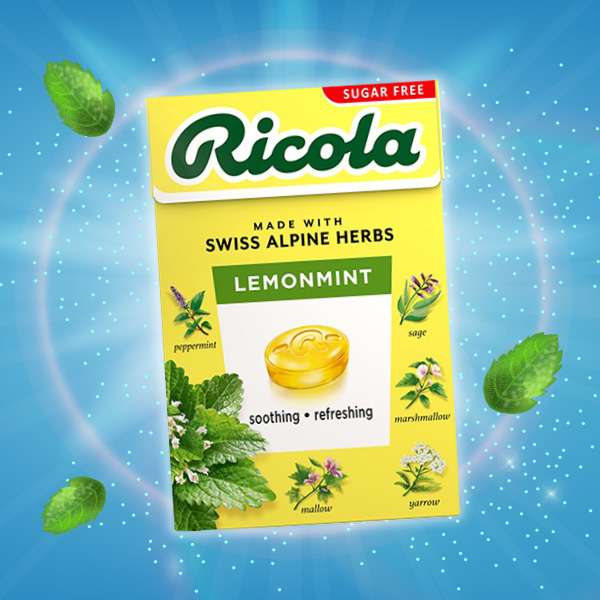 ลูกอมดับกลิ่นปาก ricola