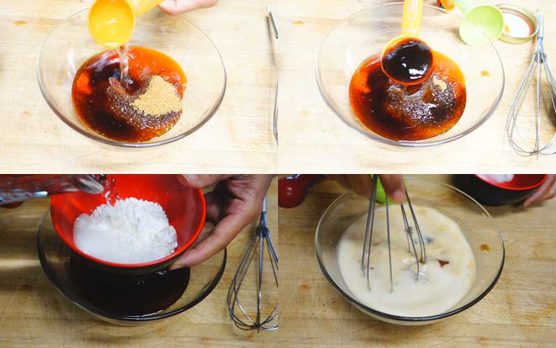 เต้าหู้ปลาผัดซอสเปรี้ยวหวาน