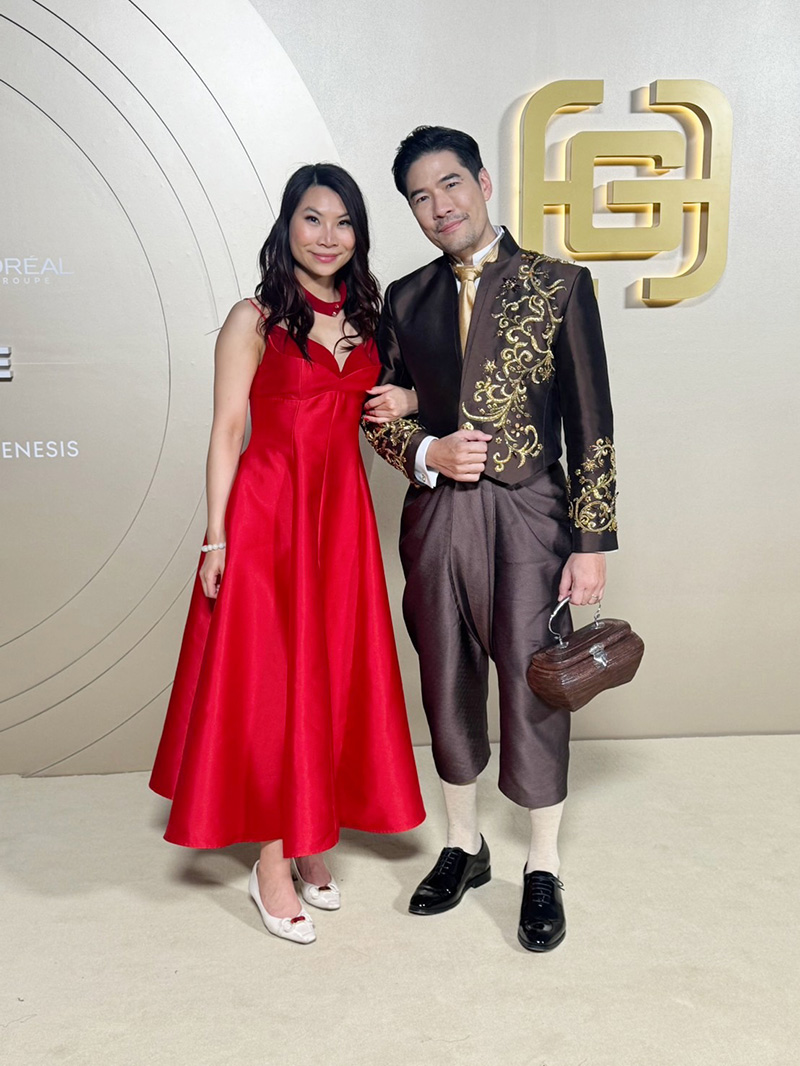 วู้ดดี้ เดินพรมทองในชุดไทย งาน Gold Gala 2025