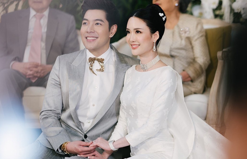 ก้อง กรุณ แต่งงาน ปลื้มปีติ กรมสมเด็จพระเทพฯ โปรดเกล้าฯ ประกอบพิธีสมรสพระราชทาน