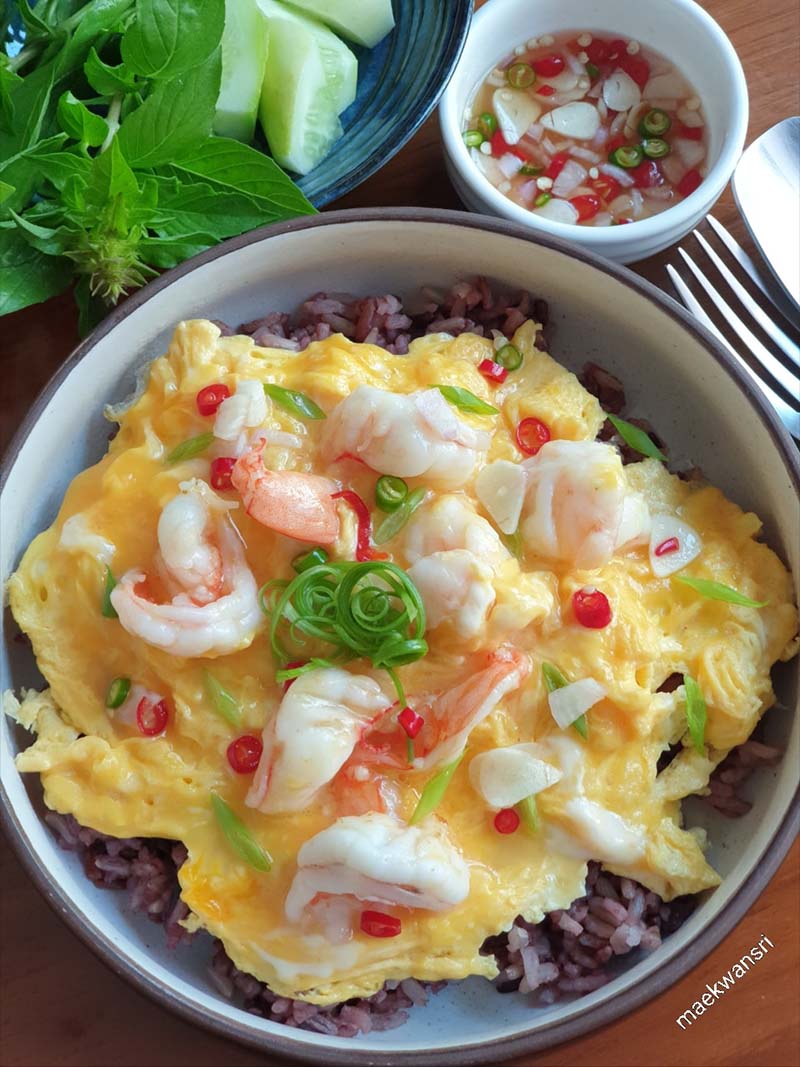ข้าวไข่ข้นกุ้ง