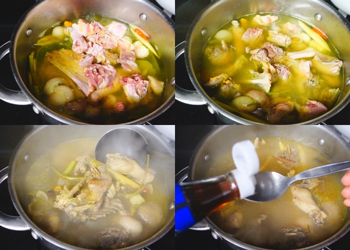 ไก่บ้านต้มขมิ้น