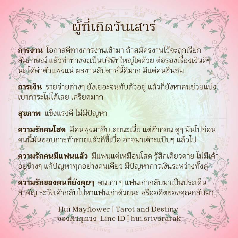 ดวงรายสัปดาห์ 4-10 พฤศจิกายน 2567