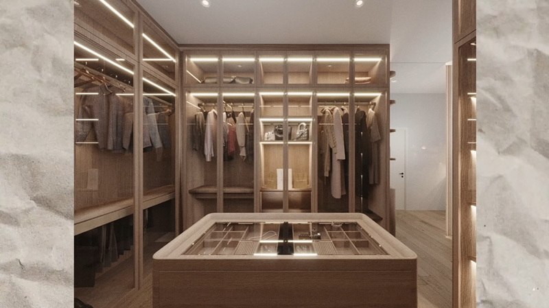 แคน อติรุจ เรือนหอ แบบ walk-in closet