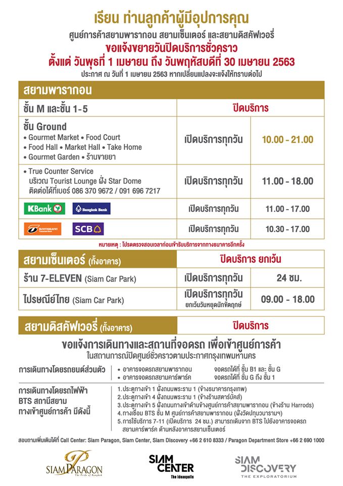 ห้าง ปิด COVID-19
