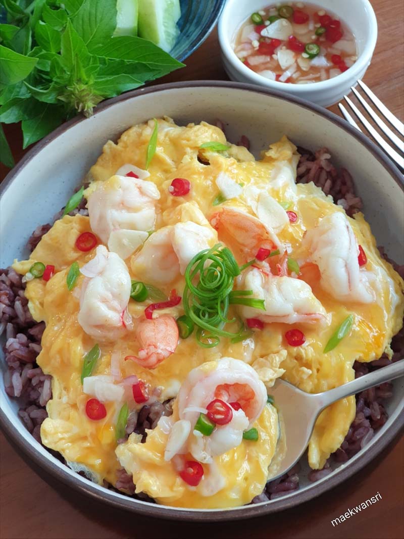 ข้าวไข่ข้นกุ้ง