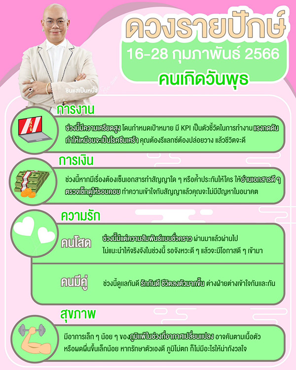 ซินแสเป็นหนึ่ง ดูดวงเดือนกุมภาพันธ์
