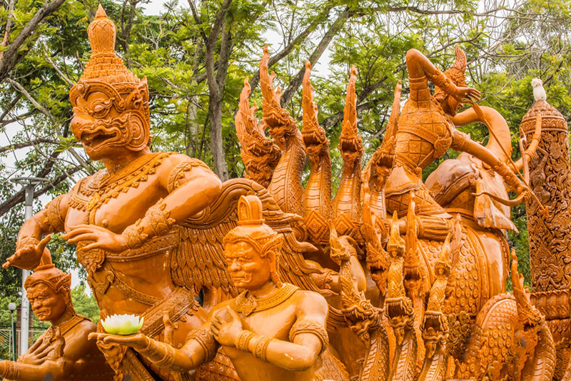 ประเพณีแห่เทียนพรรษา จังหวัดอุบลราชธานี