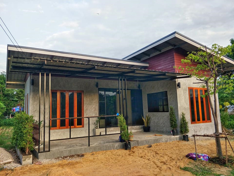 แบบบ้านชั้นเดียว 2 ห้องนอน