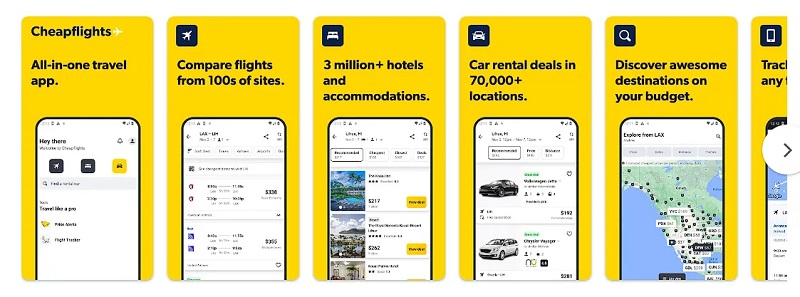 Cheap Flights แอปจองที่พัก โรงแรม