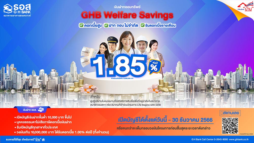 เงินฝากออมทรัพย์ GHB Welfare Savings