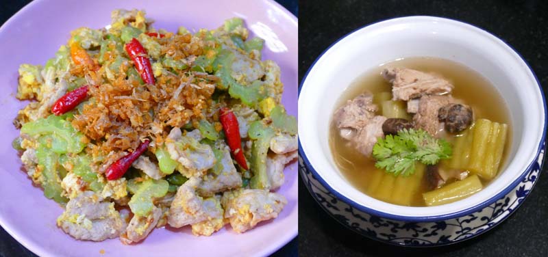 มะระผัดไข่ ต้มจืดมะระ