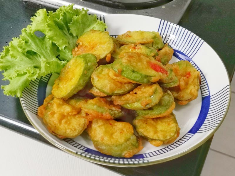 สูตรผักทอด