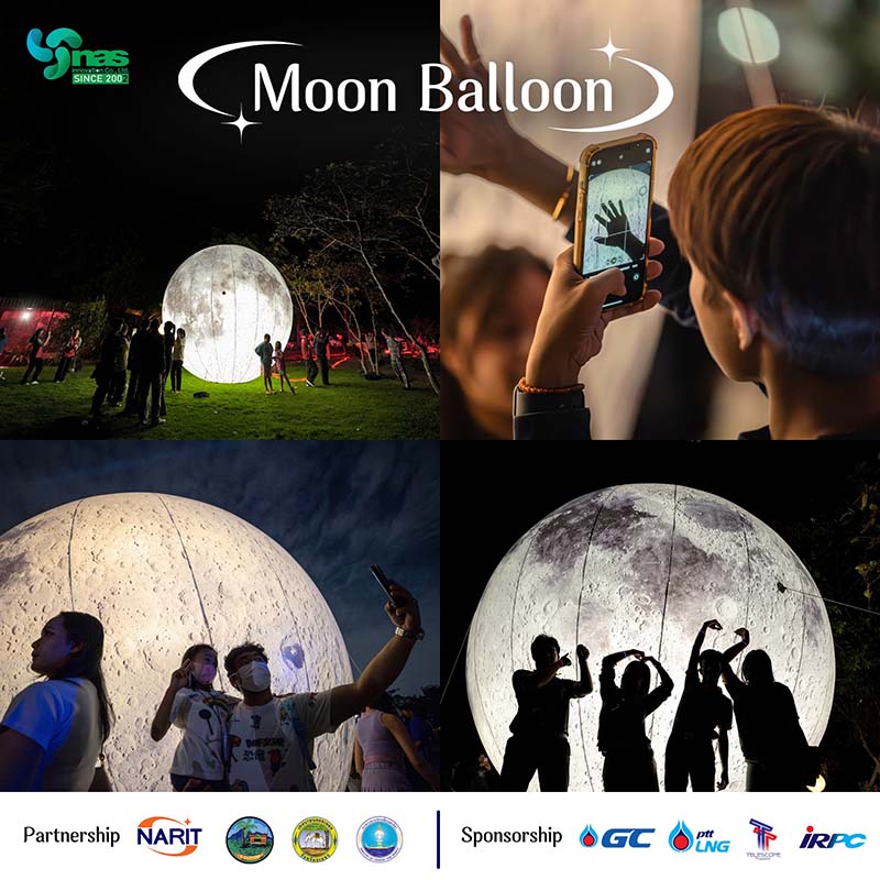 Stargazing at Laem Charoen Beach, Rayong, Moon Balloon