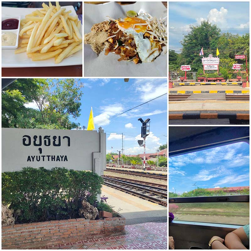 นั่งรถไฟไปเที่ยวอยุธยา