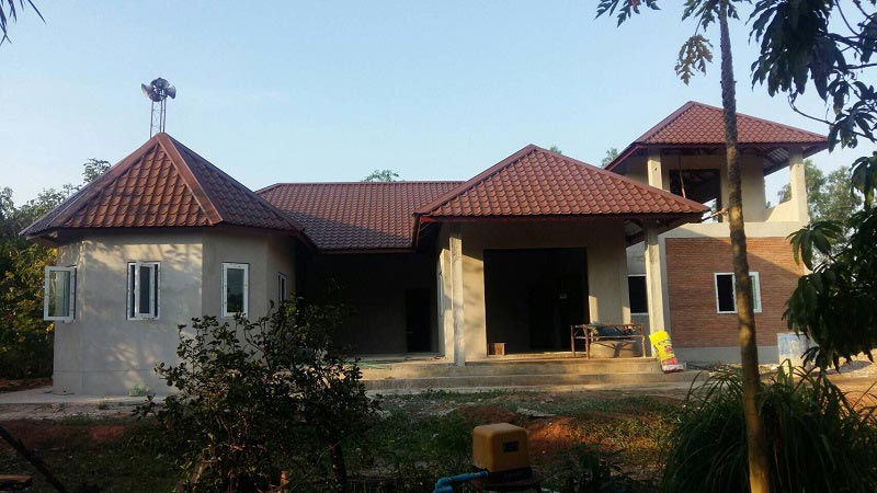 แบบบ้านชั้นเดียว 6 ห้องนอน