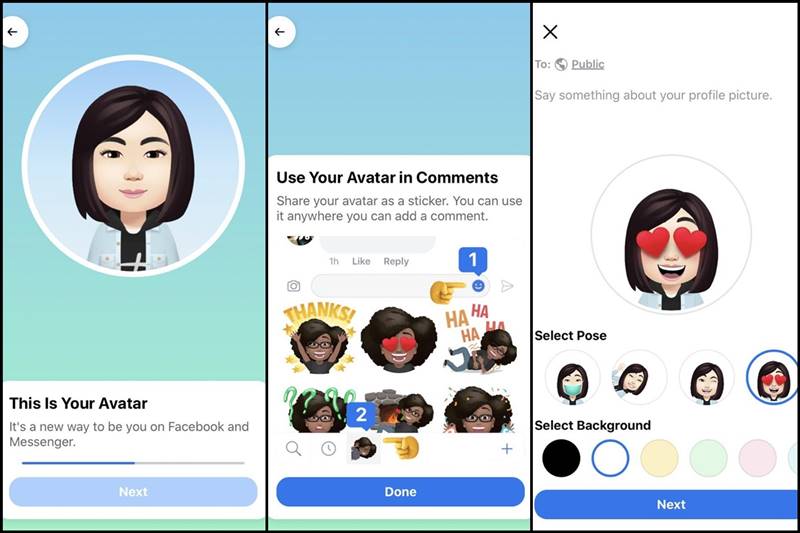 สร้างอวตาร์ตัวเอง Facebook