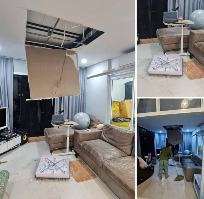 บ้านแคนดี้ รากแก่น ฝ้าหลุด