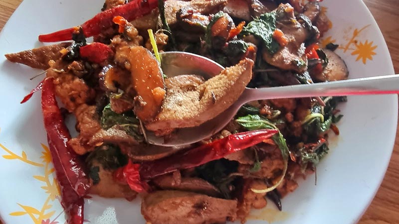 เมนูตับหมู