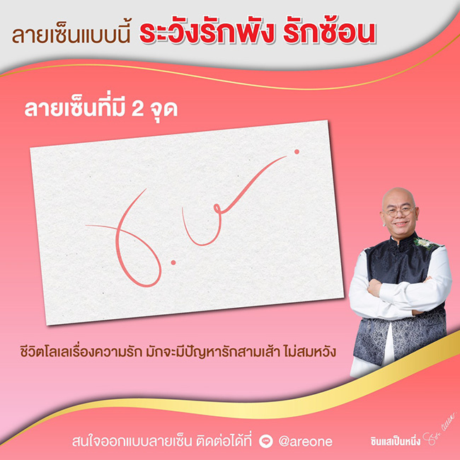 ซินแสเป็นหนึ่ง ดูดวงลายเซ็น