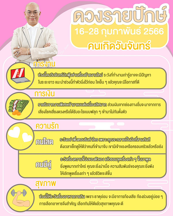 ซินแสเป็นหนึ่ง ดูดวงเดือนกุมภาพันธ์