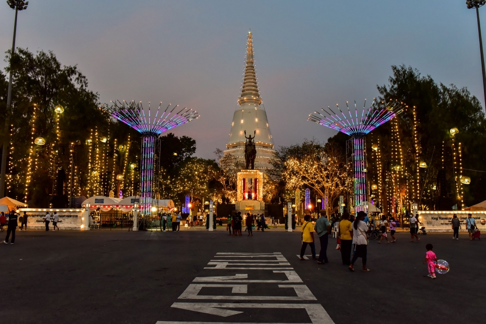 บรรยากาศงานดอนเจดีย์ ปี 2565