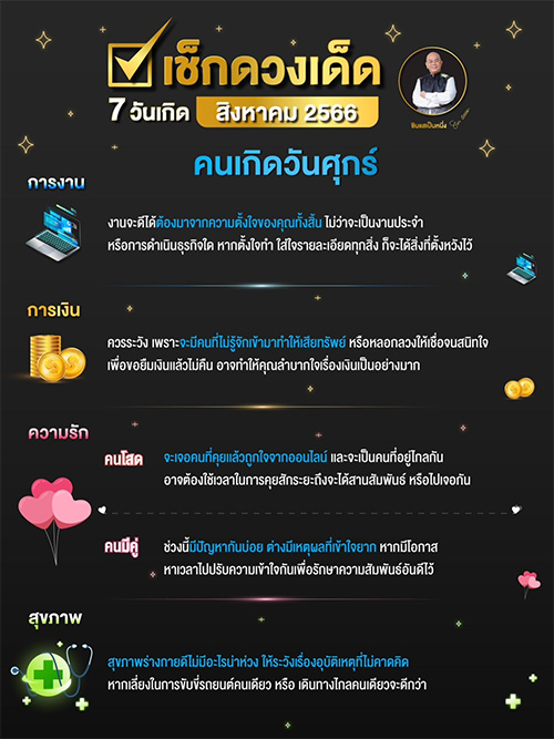 ดูดวงเดือนสิงหาคม