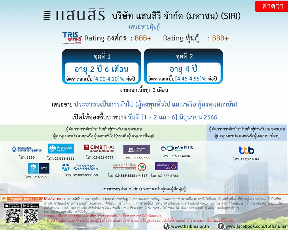 ภาพจาก : Thaibma : สมาคมตลาดตราสารหนี้ไทย