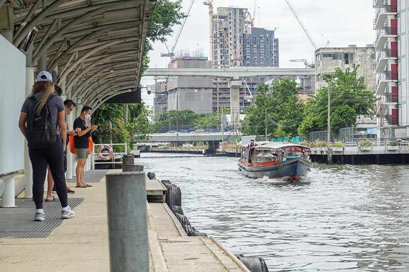การเดินทางไปราชมังคลากีฬาสถาน ด้วยเรือคลองแสนแสบ