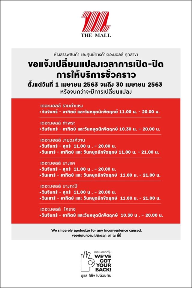 ห้าง ปิด COVID-19