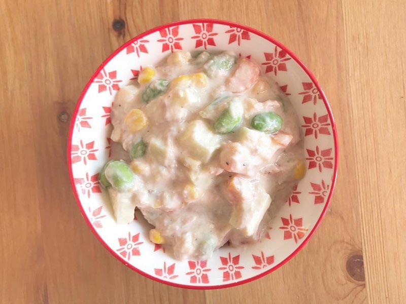 Tuna Corn Salad Healthy Way no Mayo ทูน่าคอร์นสลัดก๊อบปี้เคเอฟซี
