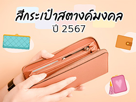 สีกระเป๋าสตางค์มงคล ปี 2567 ควรใช้สีไหนถึงช่วยดูดทรัพย์ เสริมดวงการเงิน