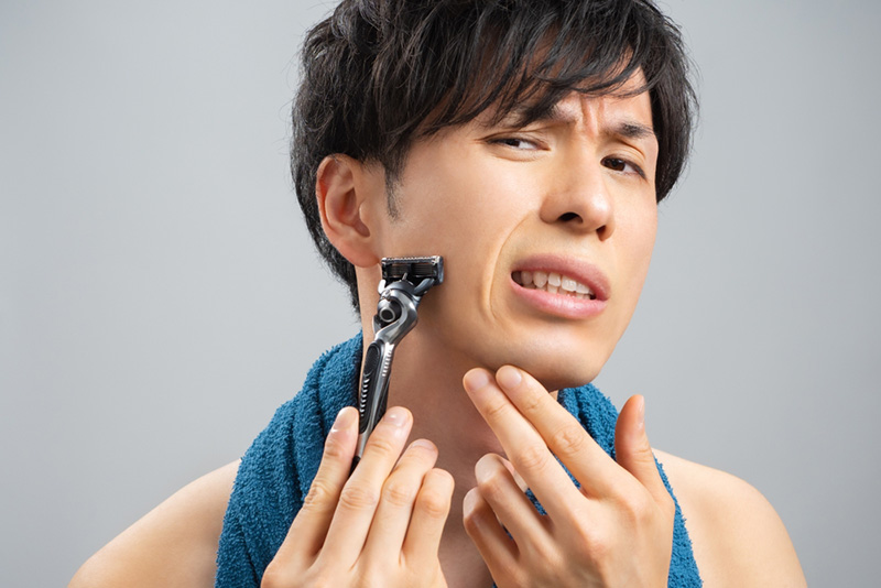 วิธีดูแลผิวหลังโกนหนวด