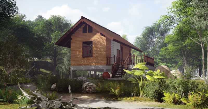 บ้านชั้นเดียวยกสูง